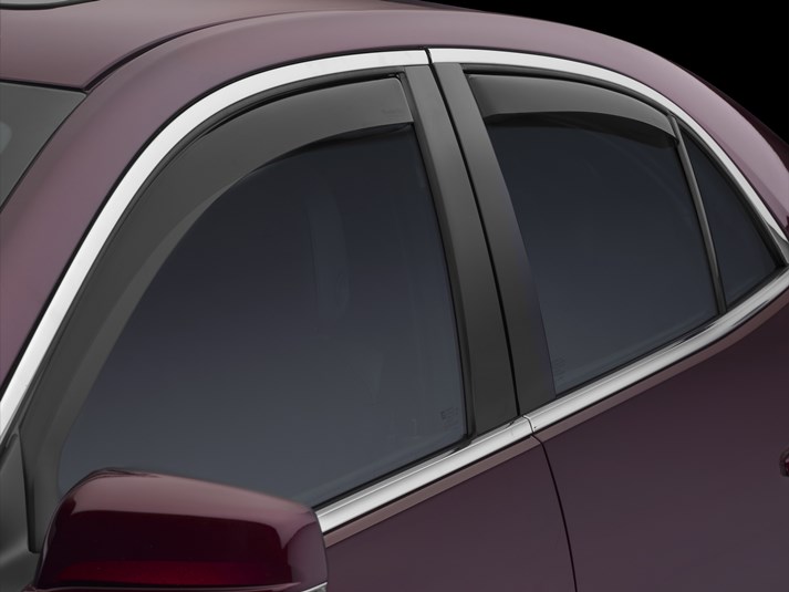 AM Dark Smoke|Front Rear Side Window Deflectors|2013-2014 Chevrolet Malibu SKU W2482730