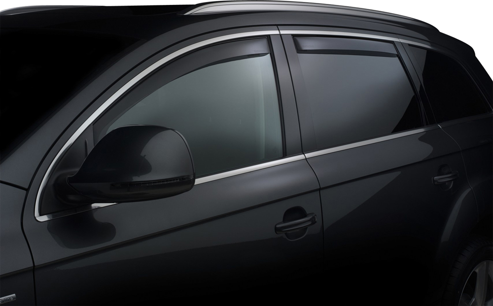 AM Dark Smoke Front Rear Side Window Deflectors 2015-2016 Colorado Chevrolet SKU W2482766