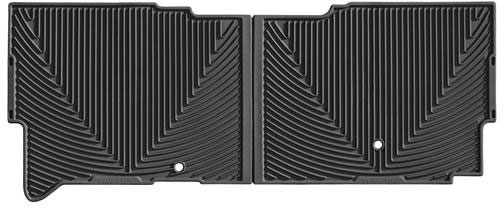 AM Rear Rubber Mats Black 2008-2010 Ford F 250 F 350 F 450 F 550 Fits SuperCab Vehicles SKU W24W206