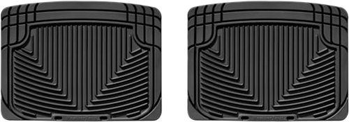 AM Rear Rubber Mats Black 1992-1994 Audi 100 Series SKU W24W20