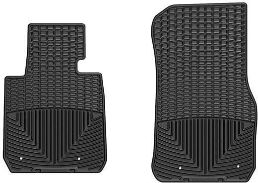 AM Front Rubber Mats Black 2014-2017 BMW 2 Series SKU W24W267