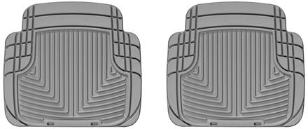AM Rear Rubber Mats Grey 2002-2005 BMW 745i SKU W24W50GR