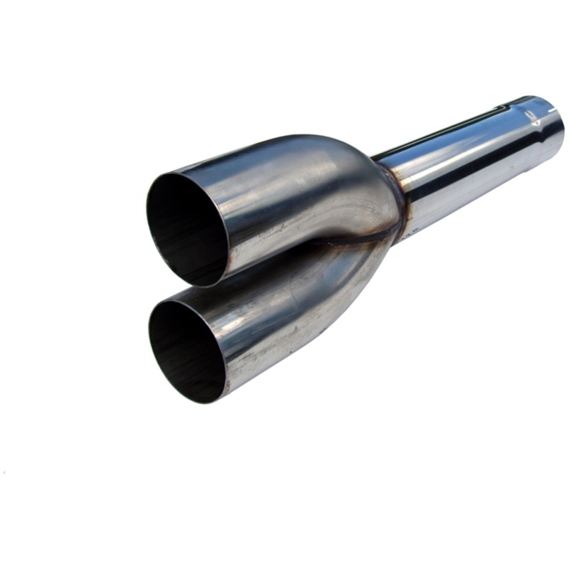 AM Dual Muffler Delete Pipe 4 Inlet Outlet 27.5 Overall T409 Universal Universal Universal not 6.4L Ford Chevy LMM or 6.6L Dodge SKU WAGXMDDS927