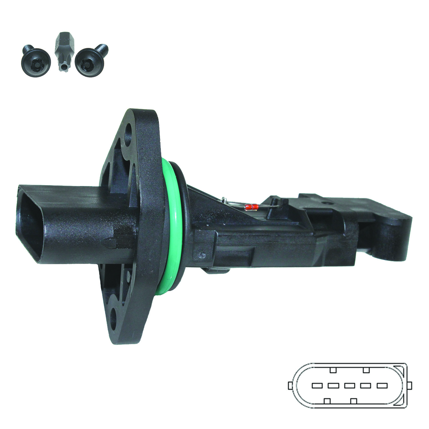 AM Mass Air Flow Sensor SKU WKP2451234