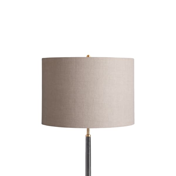 14 inch drum shade in natural linen