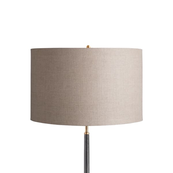 18 inch drum shade in natural linen