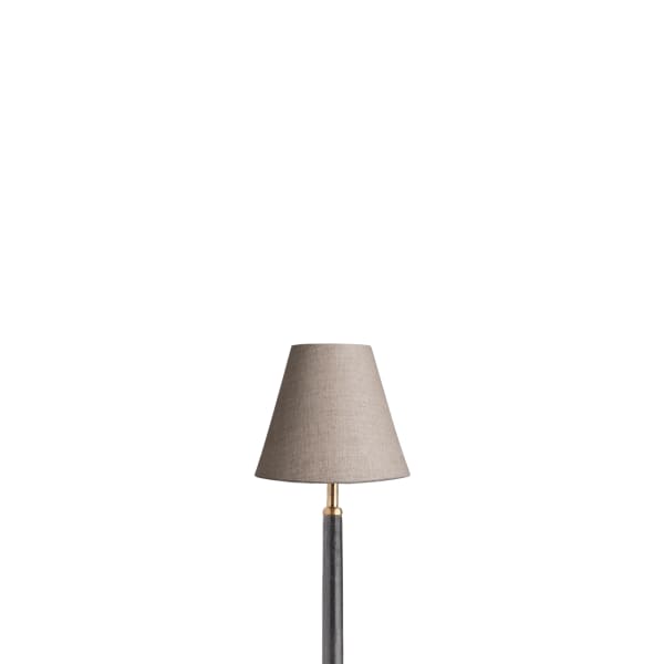 6 inch empire clip on shade in natural linen