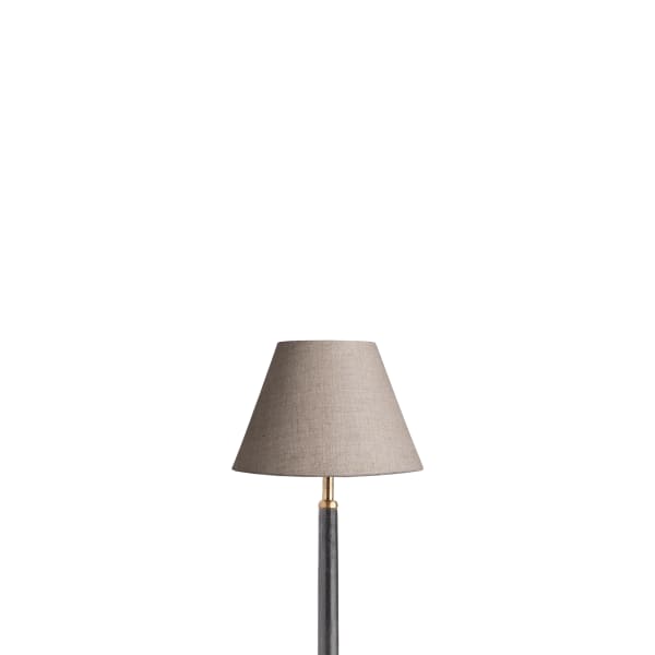 8 inch empire clip on shade in natural linen