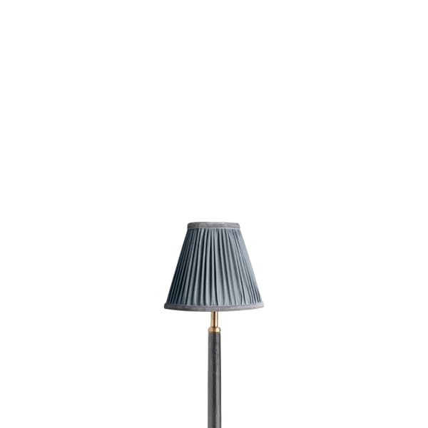 6 inch empire clip on shade in moonstone silk