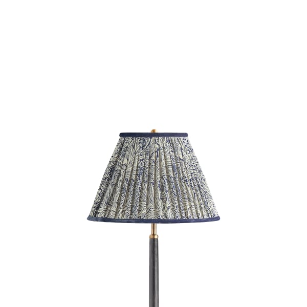 12 inch empire shade in indigo marigold linen by morris & co