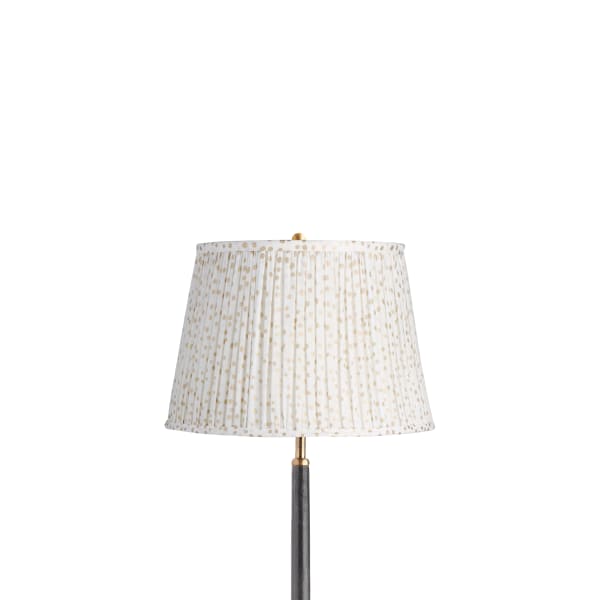 12 inch straight empire shade in gold dotty