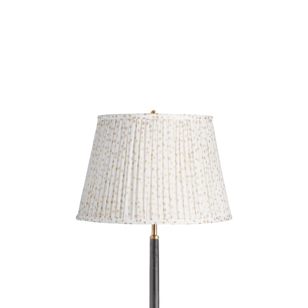 14 inch straight empire shade in gold dotty