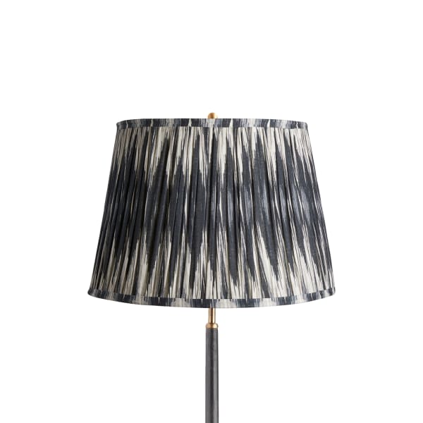 16 inch straight empire shade in black and white ikat by matthew williamson
