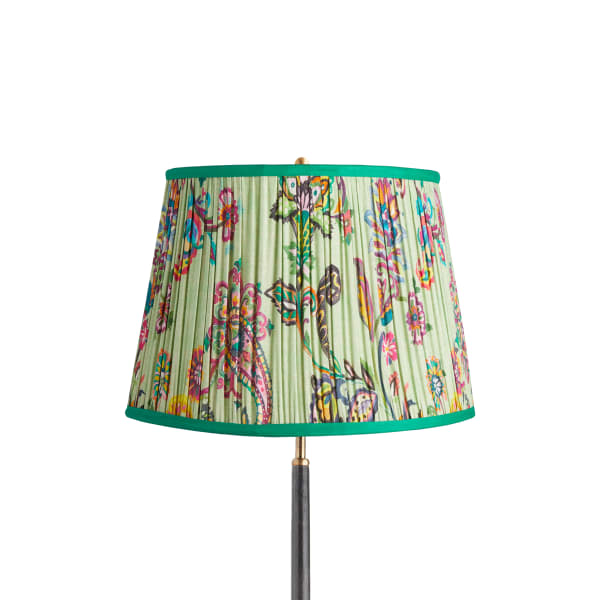 16 inch straight empire shade in green paisley by matthew williamson