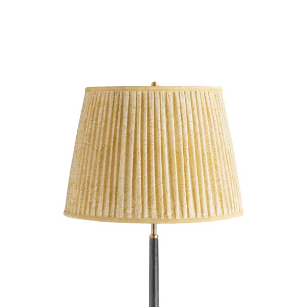 16 inch straight empire shade in cowslip marigold linen by morris & co