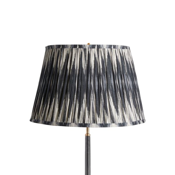 18 inch straight empire shade in black and white ikat by matthew williamson