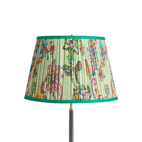 18 inch straight empire shade in in green paisley by matthew williamson