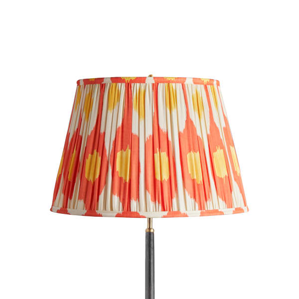 18 inch straight empire shade in egg & spoon ikat st clements silk