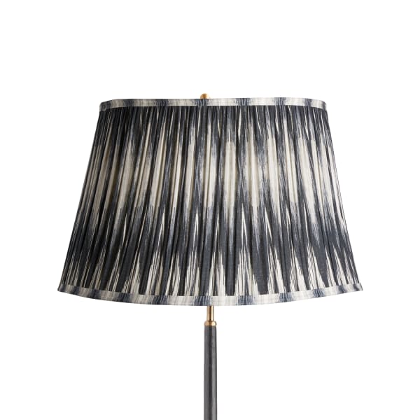 20 inch straight empire shade in black and white ikat by matthew williamson