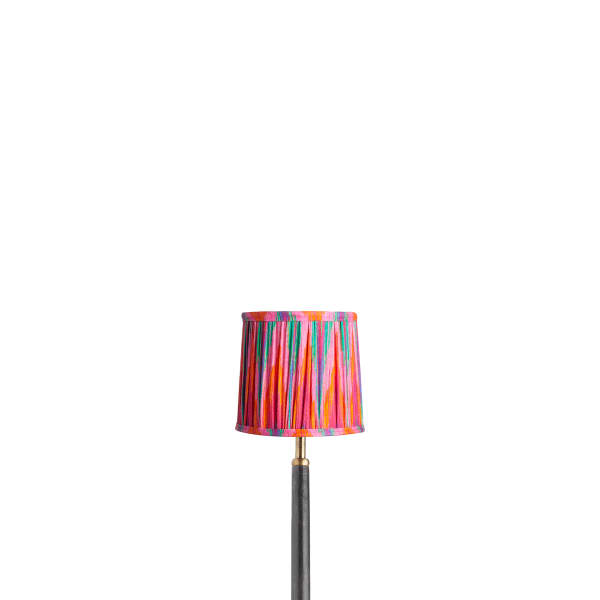 5.5 inch tall tapered clip on shade in pink ikat by matthew williamson