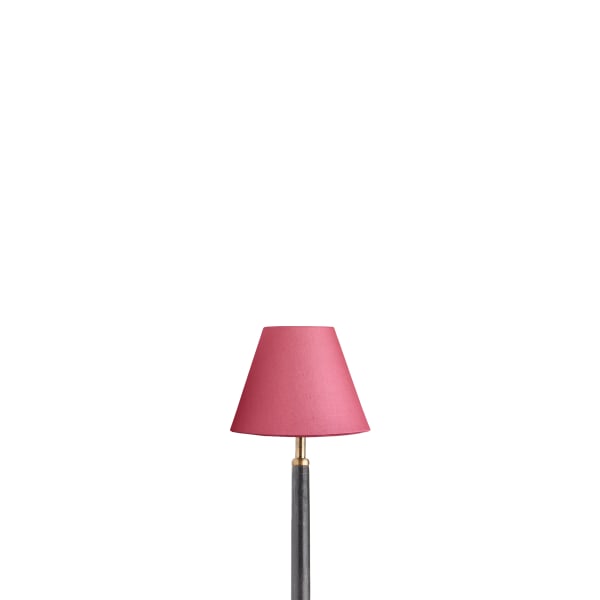 6 inch empire shade for cordless lamps in raspberry taj silk
