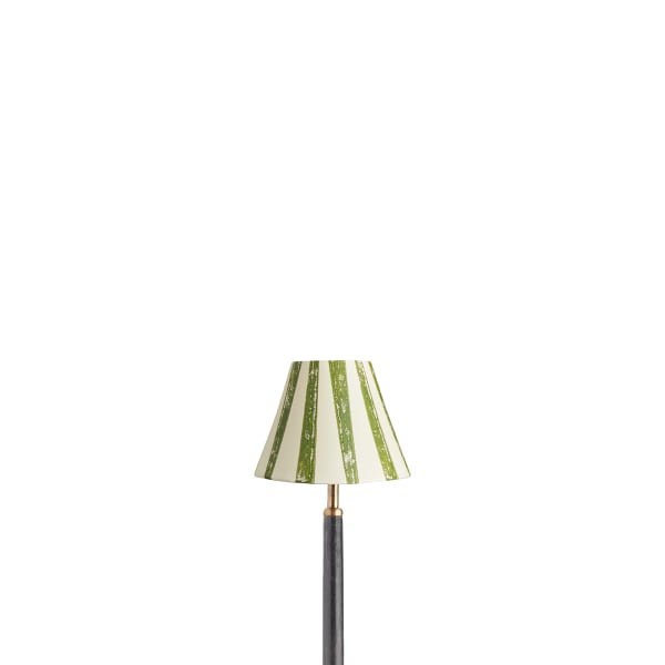 6 inch empire shade for cordless lamps in verdant tapers hand painted card