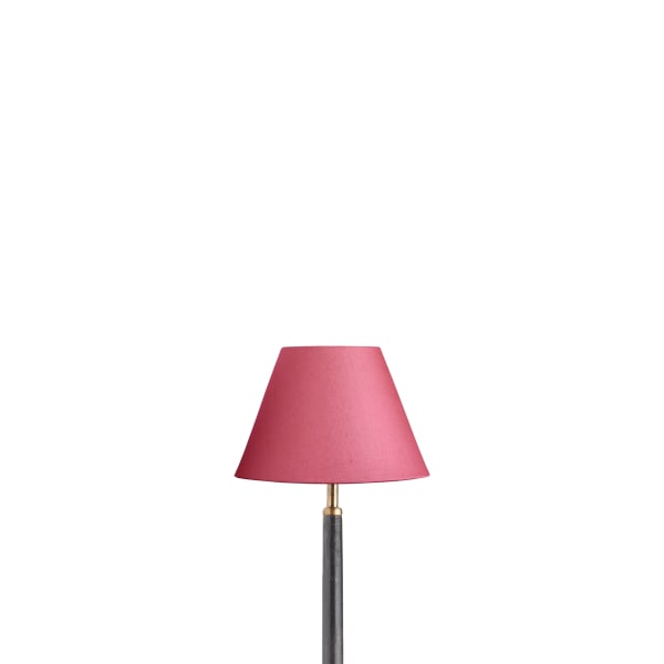8 inch empire shade for cordless lamps in raspberry taj silk