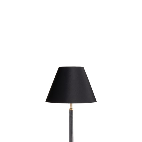 10 inch Empire shade for cordless lamps in Black with Glasgow Gold Interior