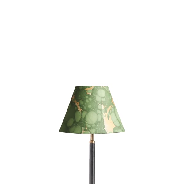 10 inch empire hand made marble paper shade for cordless lamps in Foglia