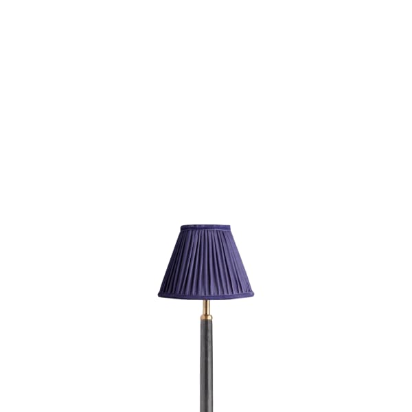 6 inch empire shade for cordless lamps in cobalt silk