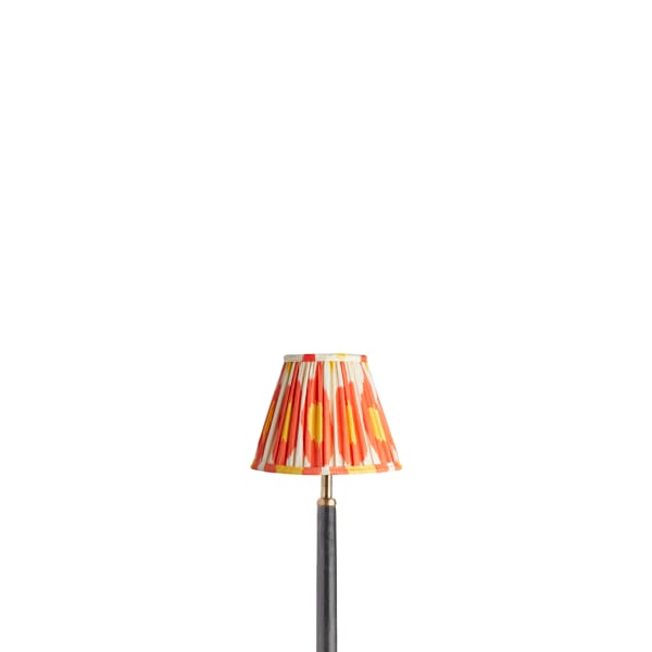 6 inch empire shade for cordless lamps in egg & spoon ikat st clements silk