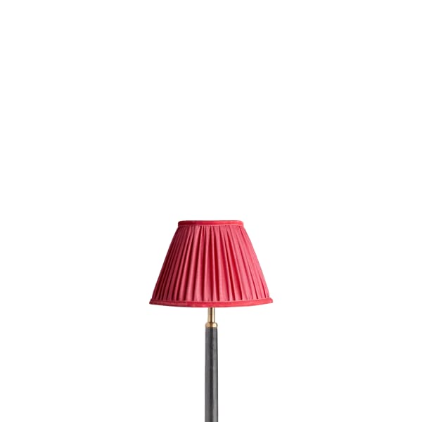 8 inch empire shade for cordless lamps in ruby silk