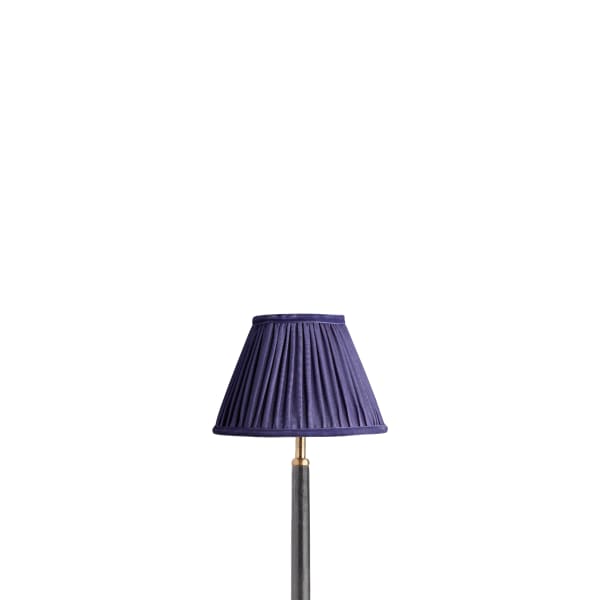 8 inch empire shade for cordless lamps in cobalt silk