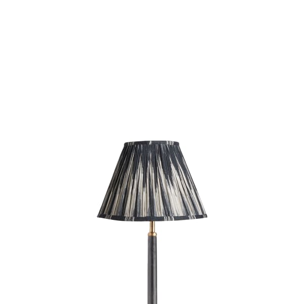 10 inch empire shade for cordless lamps in black and white Ikat by Matthew Williamson