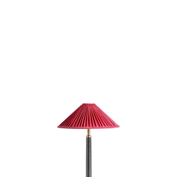 10 inch extreme empire shade for cordless lamps in Ruby silk