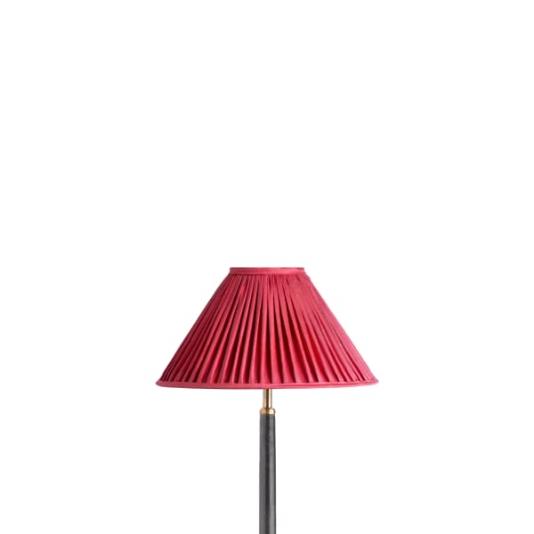 10 inch extreme empire shade for cordless lamps in Ruby silk