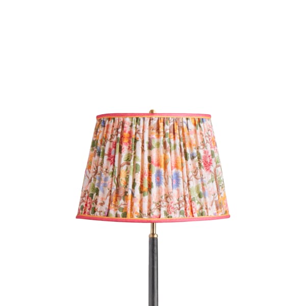 14 inch straight empire shade in original Little Magnolia linen by GP & J Baker