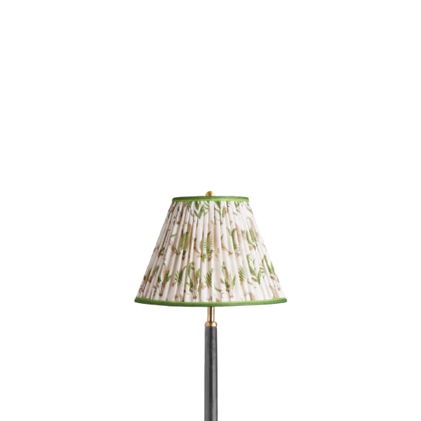10 inch empire shade in emerald Ferns linen by GP & J Baker