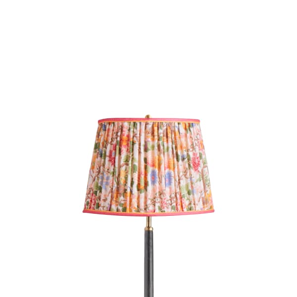 12 inch straight empire shade in original Little Magnolia linen by GP & J Baker