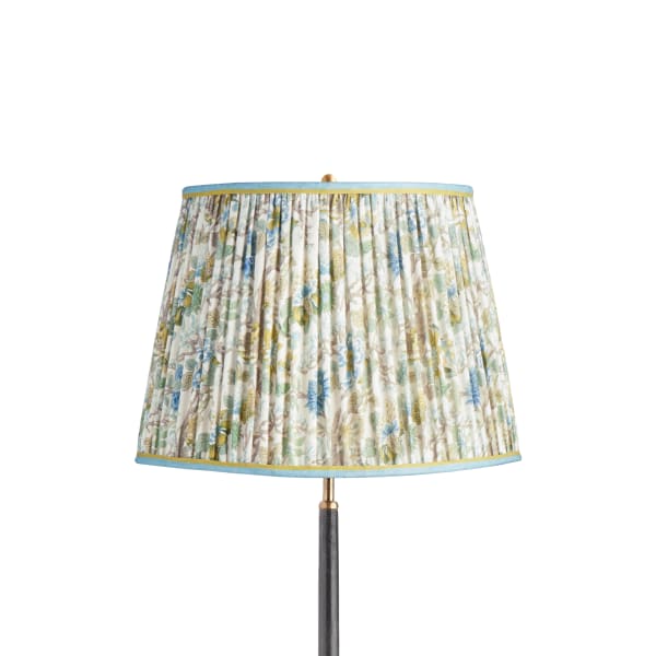 16 inch straight empire shade in willow Little Magnolia linen by GP & J Baker