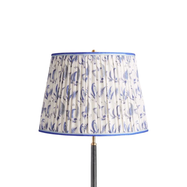 16 inch straight empire shade in jubilee Ferns linen by GP & J Baker