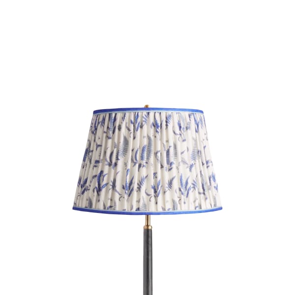14 inch straight empire shade in jubilee Ferns linen by GP & J Baker