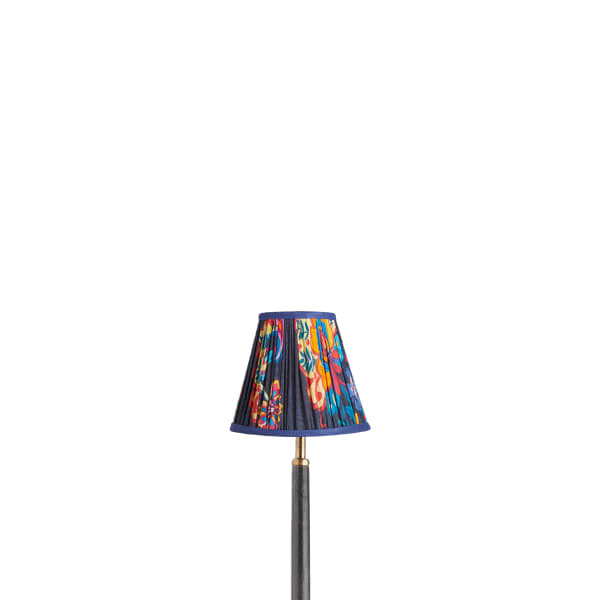 6 inch empire clip on shade in blue paisley by matthew williamson