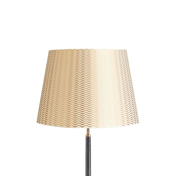 16 inch straight empire shade for cordless lamps in gold ripples