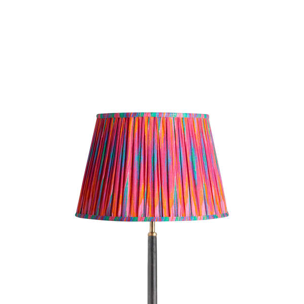 14 inch straight empire shade for cordless lamps in pink Ikat by Matthew Williamson