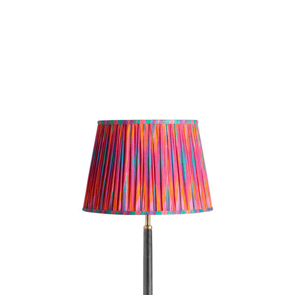12 inch straight empire shade for cordless lamps in pink Ikat by Matthew Williamson