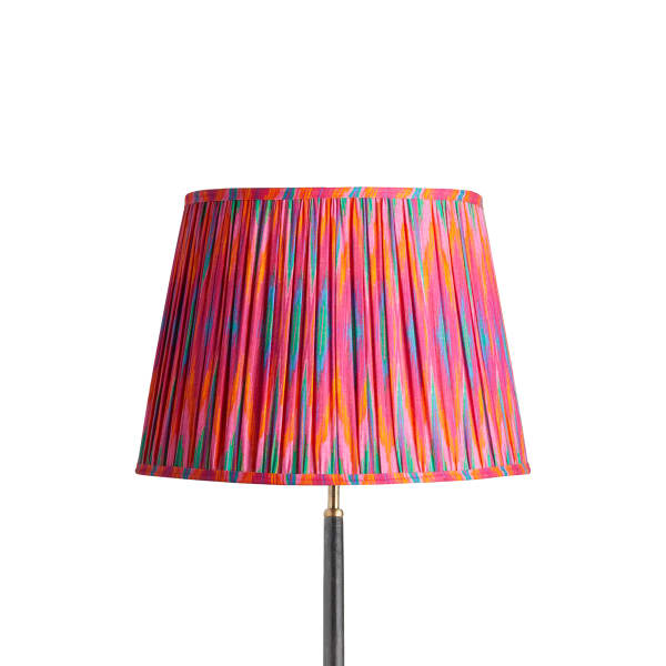 16 inch straight empire shade for cordless lamps in pink Ikat by Matthew Williamson