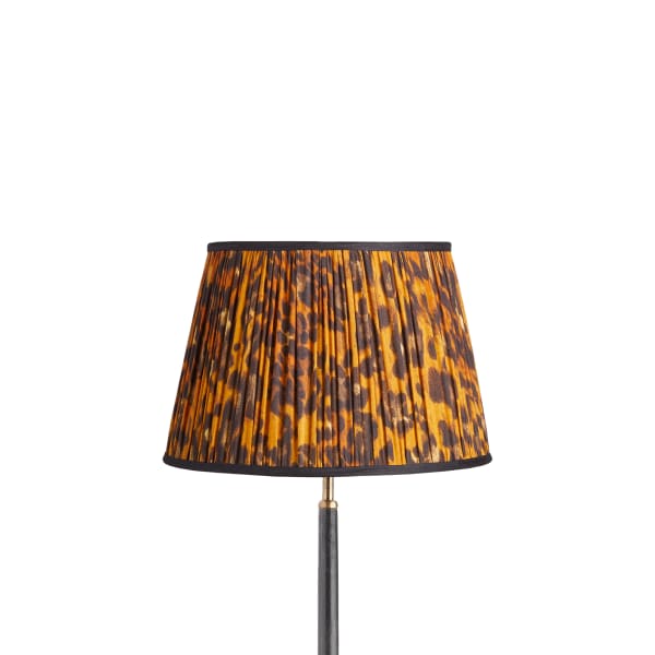 14 inch straight empire shade for cordless lamps in classic Leopard Love by Matthew Williamson