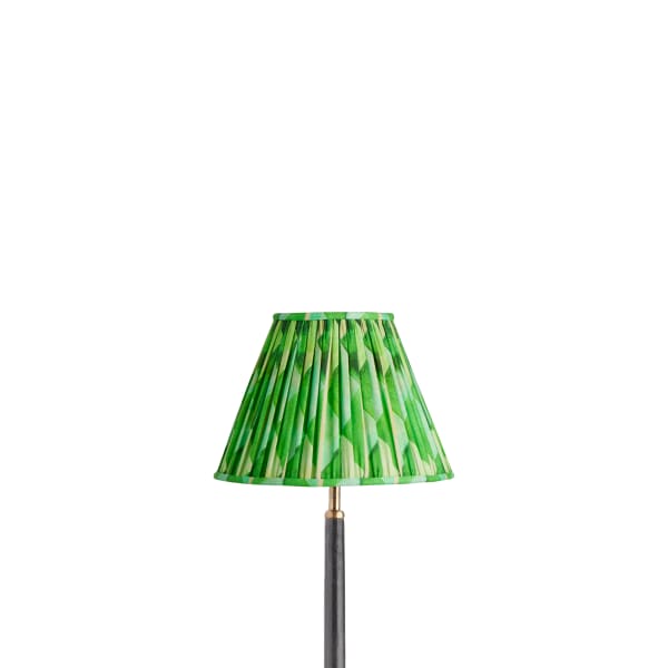 10 inch empire shade for cordless lamps in green harlequin by Matthew Williamson