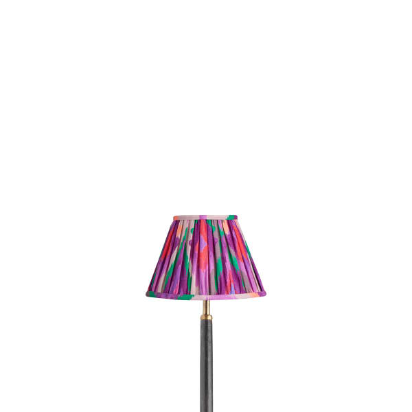 8 inch empire clip on shade in magenta mala ikat by Matthew Williamson